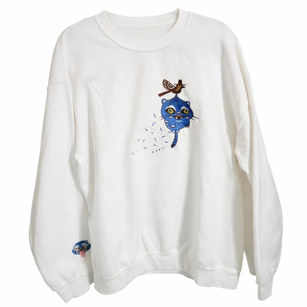 🤍 K-Pop Demon Hunters Embroidered Sweatshirt | Size Large | Anime